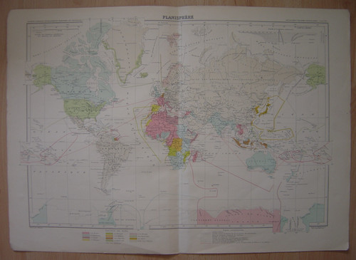 Très grande carte c1930 - grande,