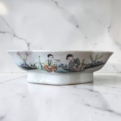 Chine coupe polylobée en - chine.,