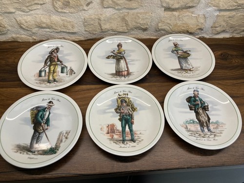 Lot assiettes illustrées - lot,
