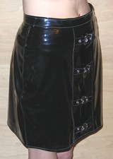 Mini jupe pvc vinyle noir -