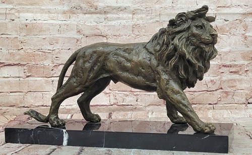 Sculpture lion bronze - sculpture,