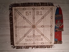 Fanion 5e régiment d'infanterie Armée Armistice Vichy Libération Paris FFI WWII