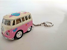 Porte clé Volkswagen Bus Combi T1, rose, ultra fun, neuf, idée cadeau