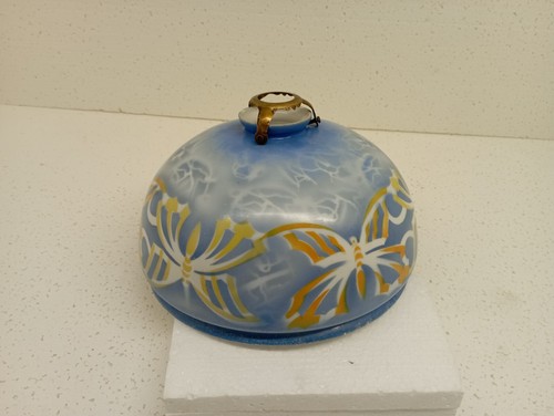 Lustre rond bleu - bleu, opaline