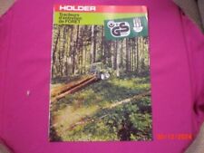 BROCHURE  PUBLICITAIRE  TRACTEURS  ENTRETIEN  FORET   HOLDER   4/84