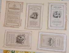 Lot de 5 images pieuses