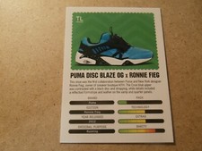 SNEAKERS PUMA DISC BLAZE OG x R. FIEG, TRADING "ROOKIE" CARD, COLLECTOR (JT29)