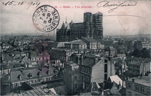 Cpa reims vue générale - reims,
