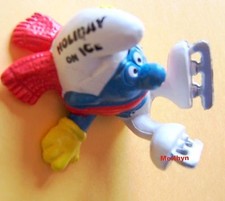 173 Schtroumpf patinage artistique holiday ice smurf publicitaire puffo puffi 