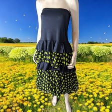 Robe Flamenco noire à pois