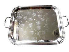 Grand plateau rectangulaire en