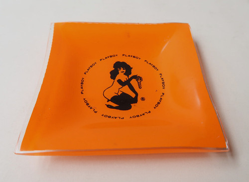 Cendrier verre orange club - cendrier,