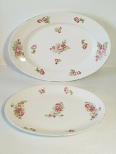 🍰 ancien 2 plats ovales en