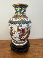 Vase en bronze cloisonné &