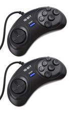  2 X manette 6 boutons compatible avec console de jeu SEGA Megadrive Genesis ...