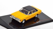 FORD TAUNUS GXL 1983 YELLOW BLACK ROOF IXO CLC344N 1/43 METAL GELB JAUNE