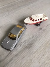 Ancienne Citroen Cx Avec Bateau Majorette