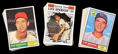 1961 topps baseball cards - topps,