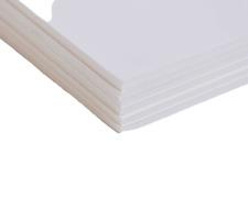 10 PLAQUES CARTON PLUME MOUSSE 2 FACE BLANCHE 3mm FORMAT A3