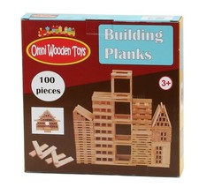 100 pcs Wooden Toy Building