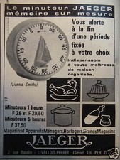 PUBLICITÉ MINUTEUR JAEGER