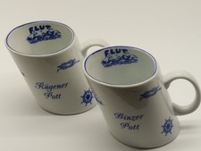 Lot 2 Mugs Tasses Porcelaine Bavaria Porzellan Muller Floss Collection Marin