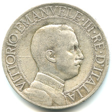 Italie 1 lire argent Victor
