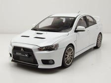 Mitsubishi Lancer Evo X Blanc Métallique Modèle Automatique 1:18 Sun Star