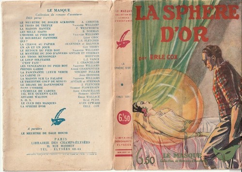 Rarissime 1929 masque - sf,