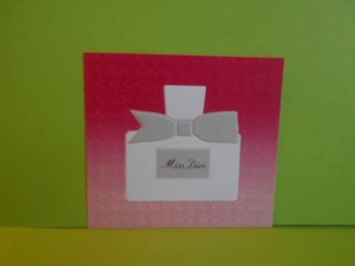 Carte publicitaire miss dior