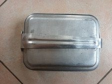 Gamelle aluminium Armée française. Datée de 1955. Gamelle 3 éléments. Algérie.