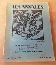 LES ANNALES N°2328 1929 Henri Béraud Cinéma Hollywood Accordéon Maxime Dethomas