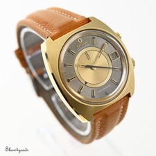 Omega Seamaster Memomatic 166.072 Plaqué Or Cal 980 Réveil Mécanique 1970