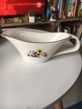 Ancienne Sauciere Digoin Sarreguemines France Valloire French Antique Floral