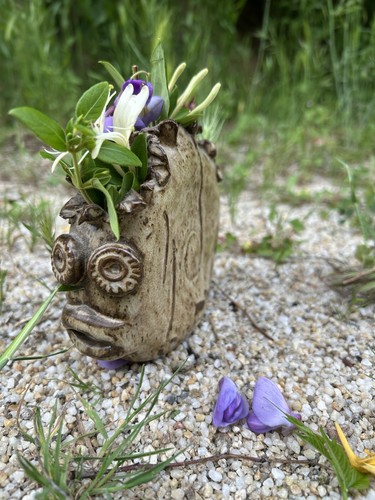 Pique fleur vase - fleur, poisson