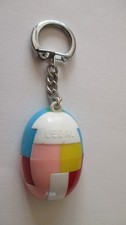 Porte clé vintage années 60 : Puzzle 3D Oeuf Café LEGAL Multicolore