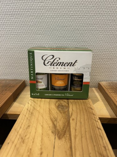 Coffret rhum clément 5cl - coffret, 6