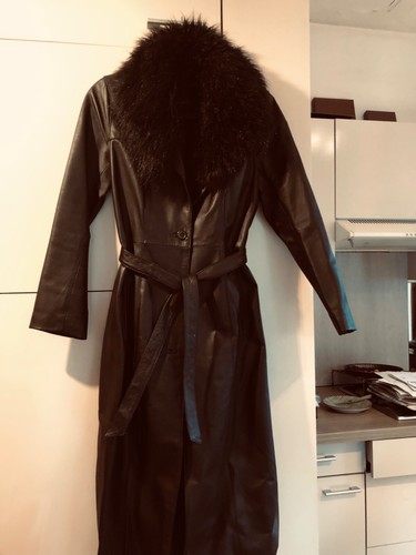 Manteau cuir long extenso - manteau,