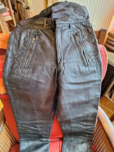 Pantalon cuir moto femme - pantalon,