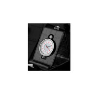 Réveil de voyage Nepro Tee-Time, vachette graînée noir - 340.201VG01 Suisse Neuf