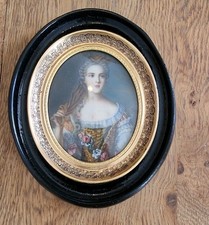 Mignature gouache madame - gouache,