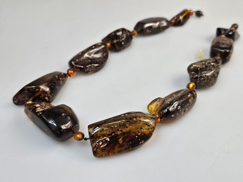 Collier ambre véritable - , bijou