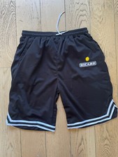 Short Ricard Noir Bandes Blanc Logo Soleil XXL Basket Football OM Pétanque Plage