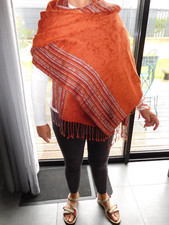 ECHARPE - ETOLE  en  CACHEMIRE  et  SOIE -  MARQUE  PASHMINA