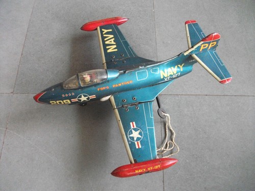 Jouet avion vintage tôle y - avion,