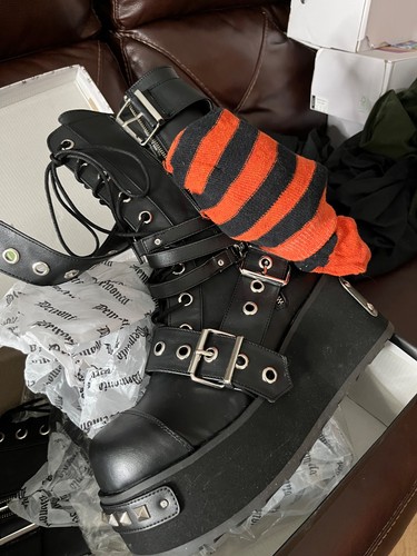 Demonia goth boots - goth,