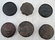 Lot de 6 bouchons de radiateur bakélite acier