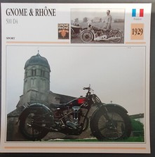 Carte moto GNOME & RHÔNE 500 D4 Atlas motorbike