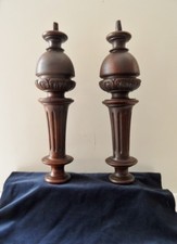 ANCIENNE PAIRE DE COLONNES BALUSTRES STYLE HENRI II BUFFET ORNEMENT XIXème ART