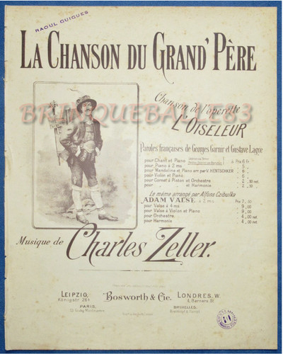 Zeller opérette oiseleur - zeller,